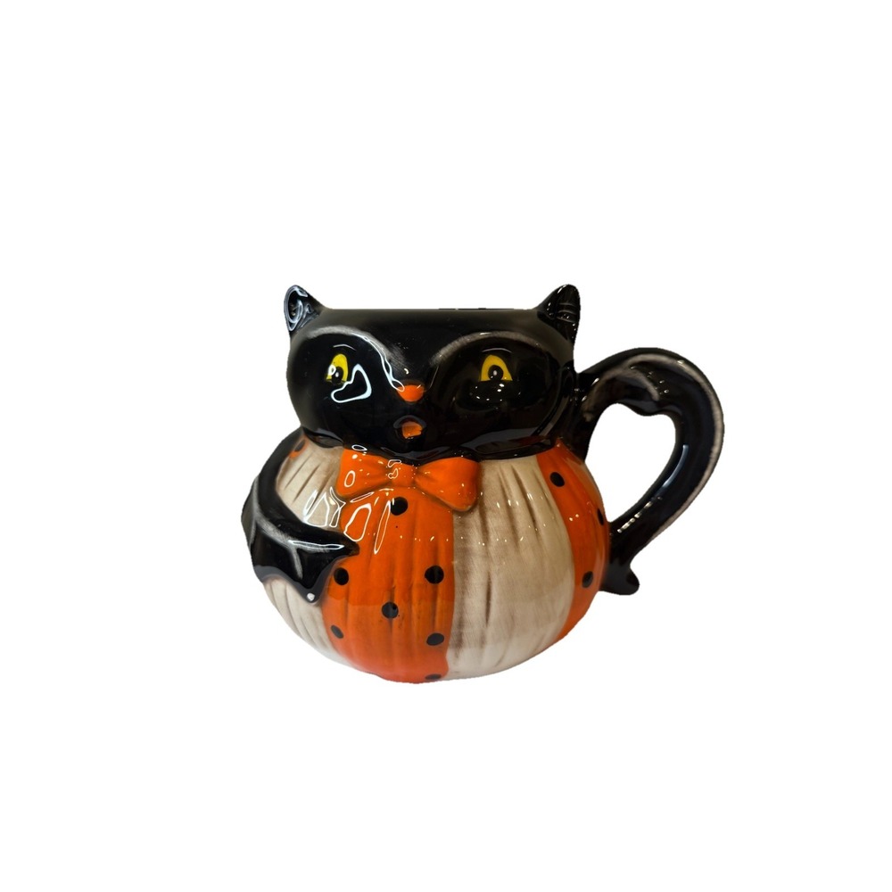 Transpac Imports - Johanna Parker - Bat Pumpkin Peep Mug